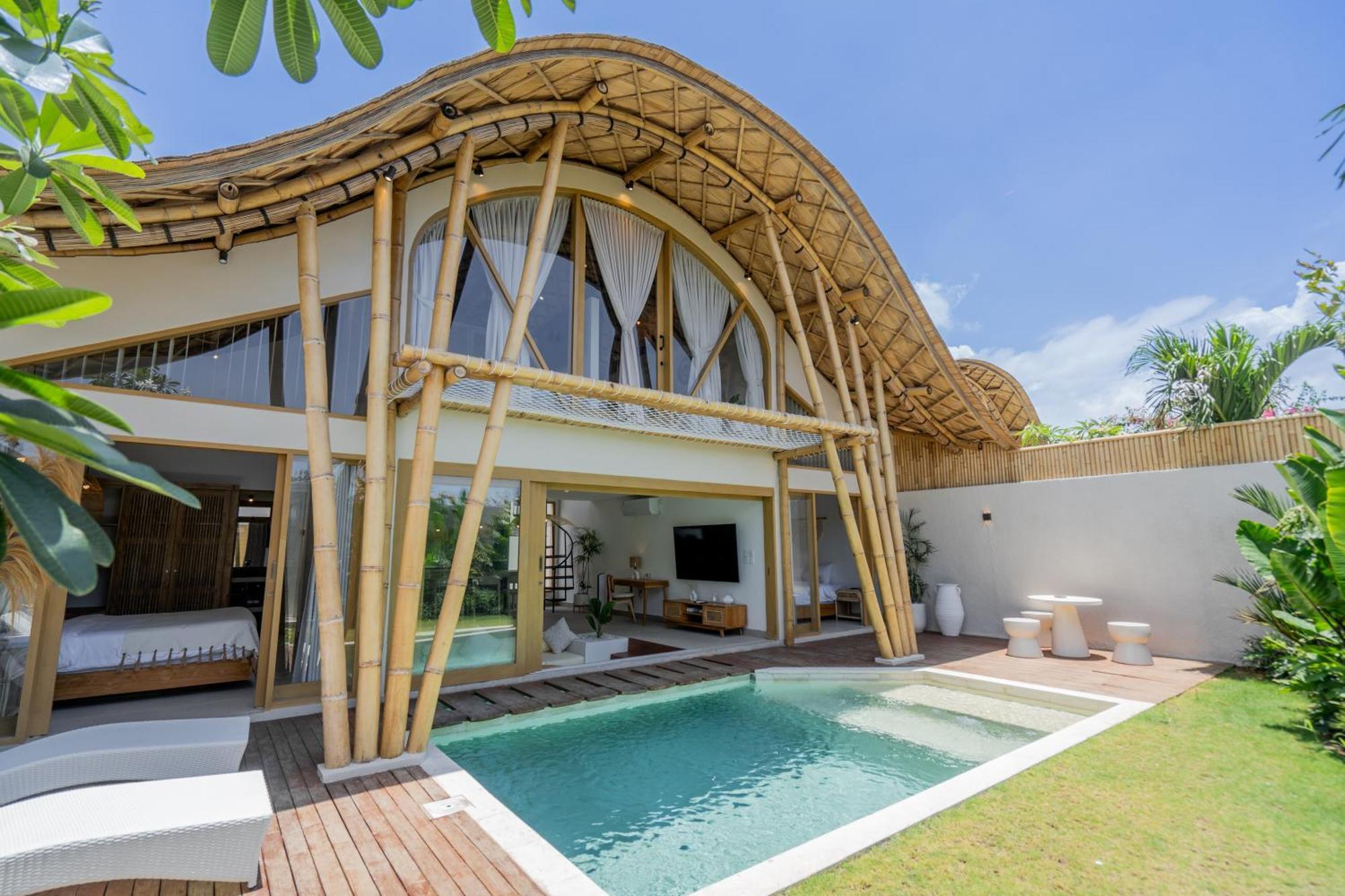 Villa Sunset Bamboo - 3Br Villa In Kerobokan Bagian luar foto